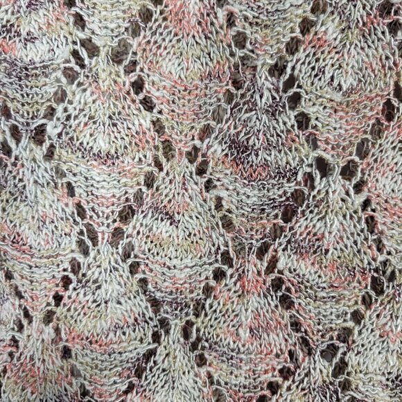 J. Jill Women's Pointelle Loose Knit 3/4 Sleeve Light Weight Sweater Size L - Picture 6 of 14